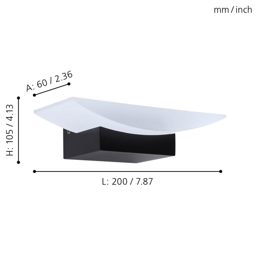Eglo - LED væglampe LED/5,6W/230V