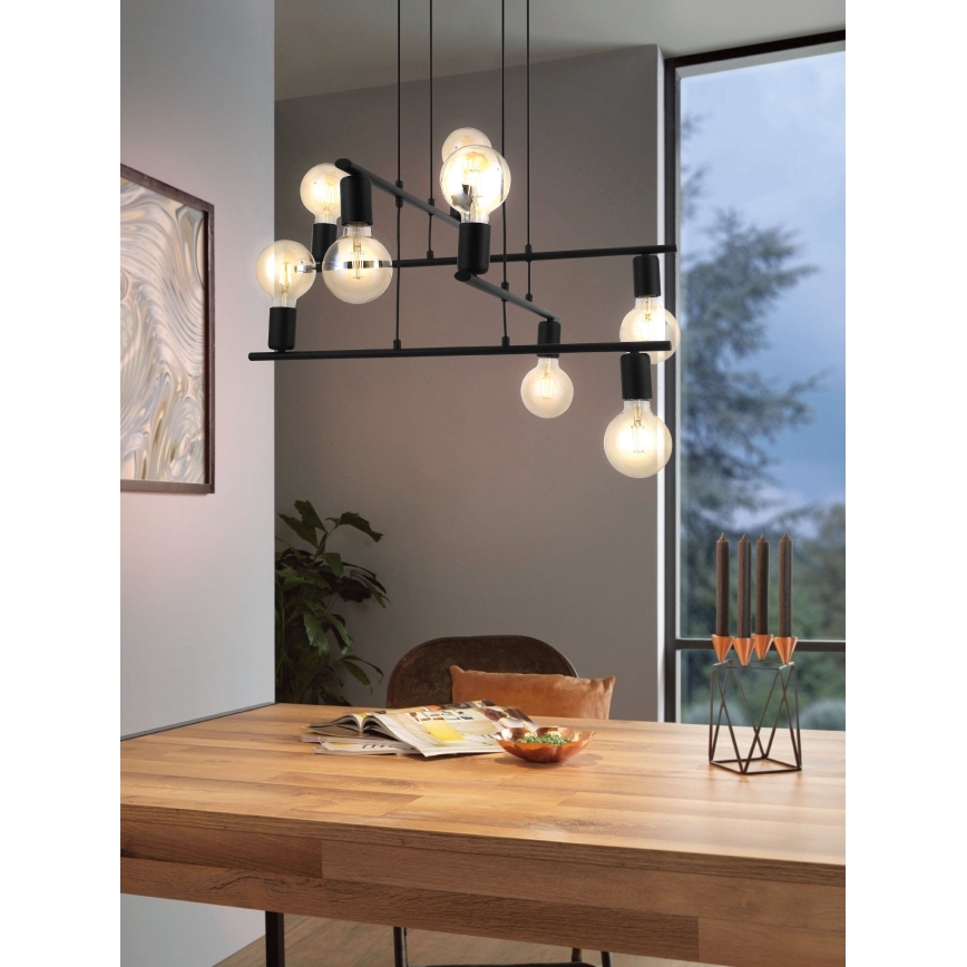 Eglo - Lysekrone på en snor 8xE27/40W/230V