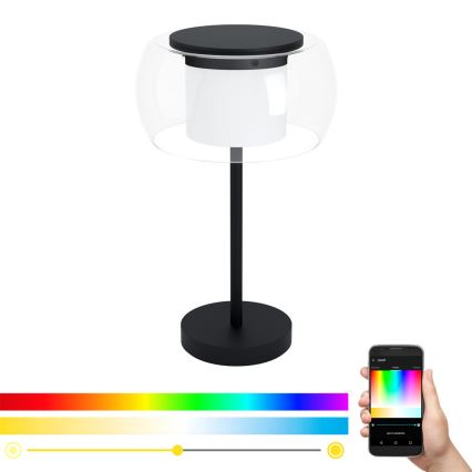 Eglo 99024 - LED RGB Dæmpbar bordlampe BRIAGLIA-C LED/15W/230V