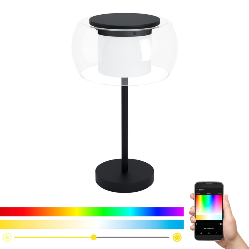 Eglo 99024 - LED RGB Dæmpbar bordlampe BRIAGLIA-C LED/15W/230V