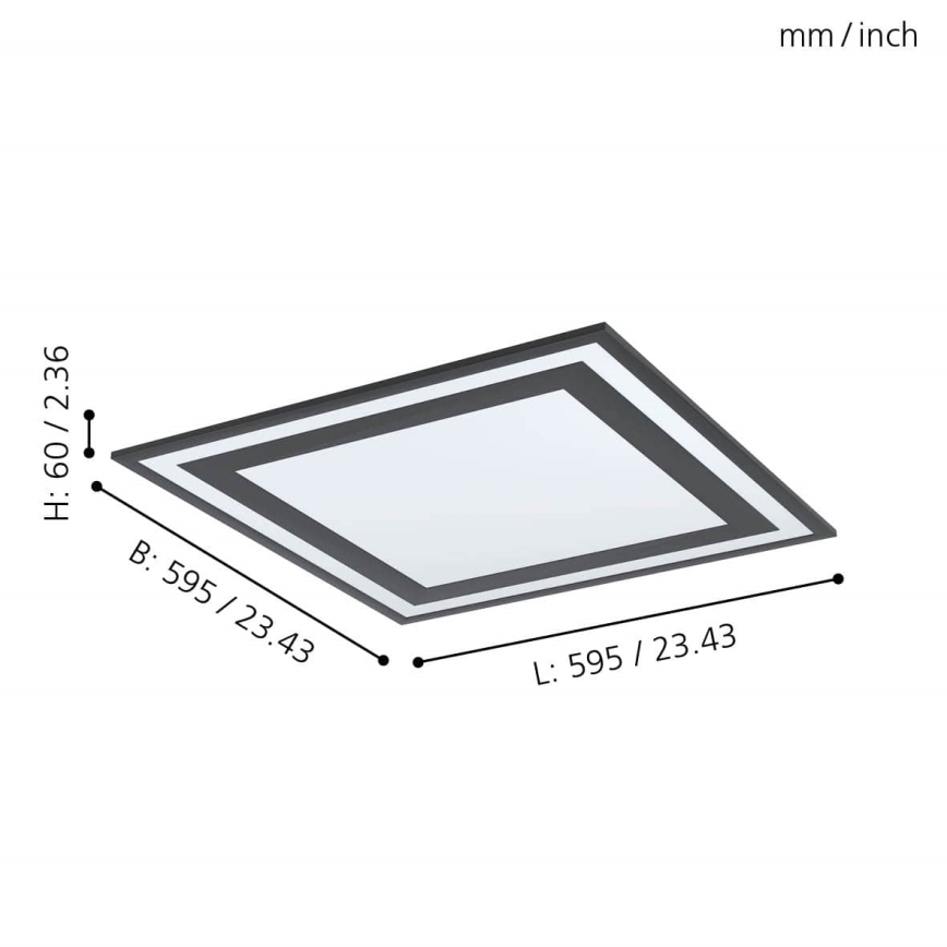 Eglo - LED loftlampe LED/36W/230V