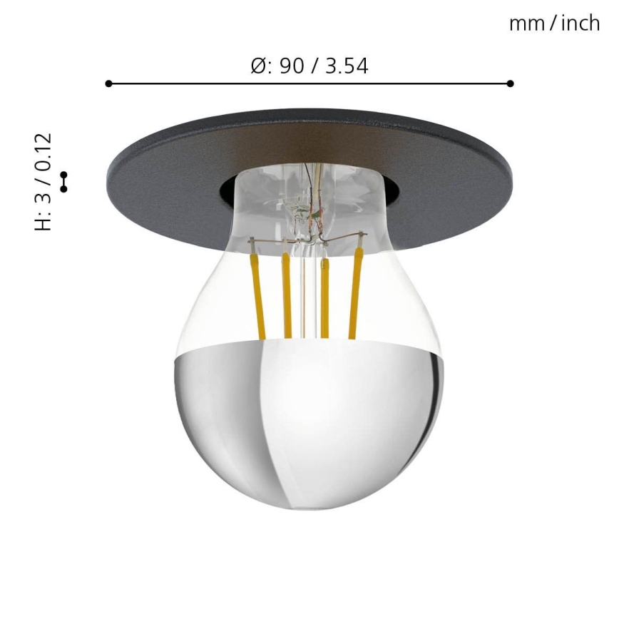 Eglo - Loftlampe 1xE27/40W/230V