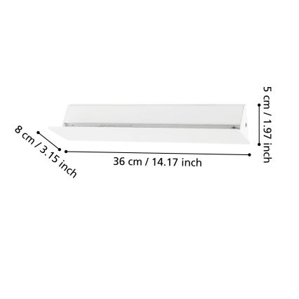 Eglo - LED væglampe LED/12W/230V