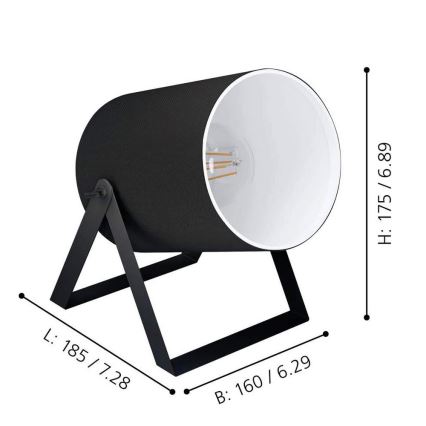 Eglo - Bordlampe 1xE27/25W/230V