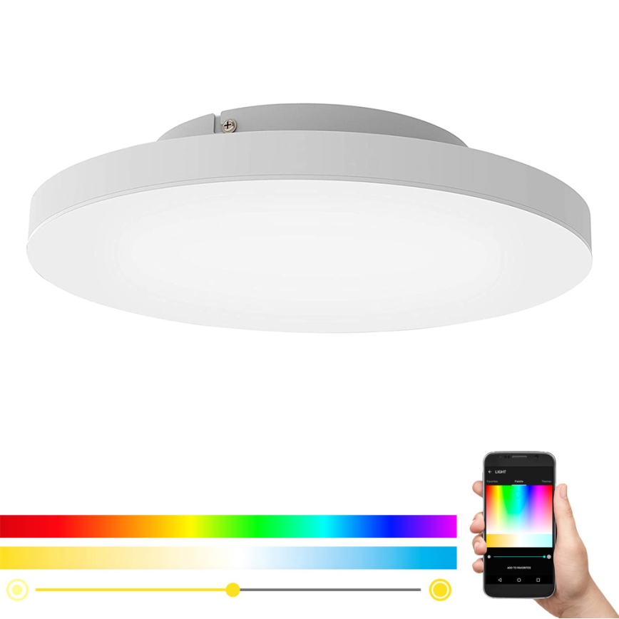 Eglo - LED loftlampe dæmpbar RGB-farver TURCONA-C LED/20W/230V + fjernbetjening