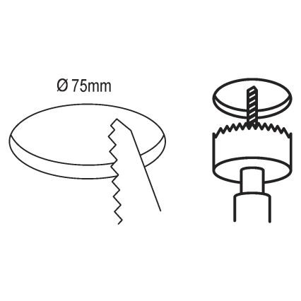 Eglo - LED indbygningslampe LED/2,7W/230V