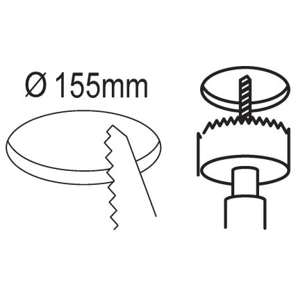 Eglo - LED indbygningsspot LED/10,5W/230V