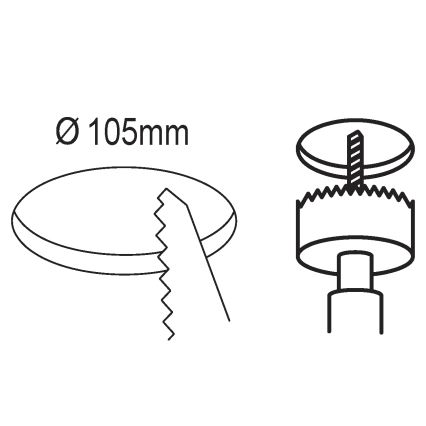 Eglo - LED indbygningslampe LED/5,5W/230V