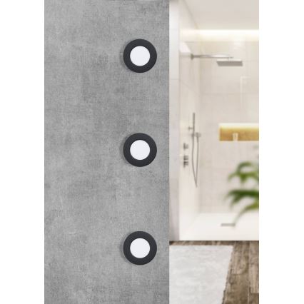 Eglo - LED indbygningsspot til badeværelse LED/2,7W/230V IP44 Ø 8,6 cm