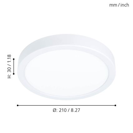 Eglo - LED loftsbelysning LED/16,5W/230V