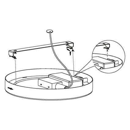 Eglo - LED loftsbelysning LED/10,5W/230V