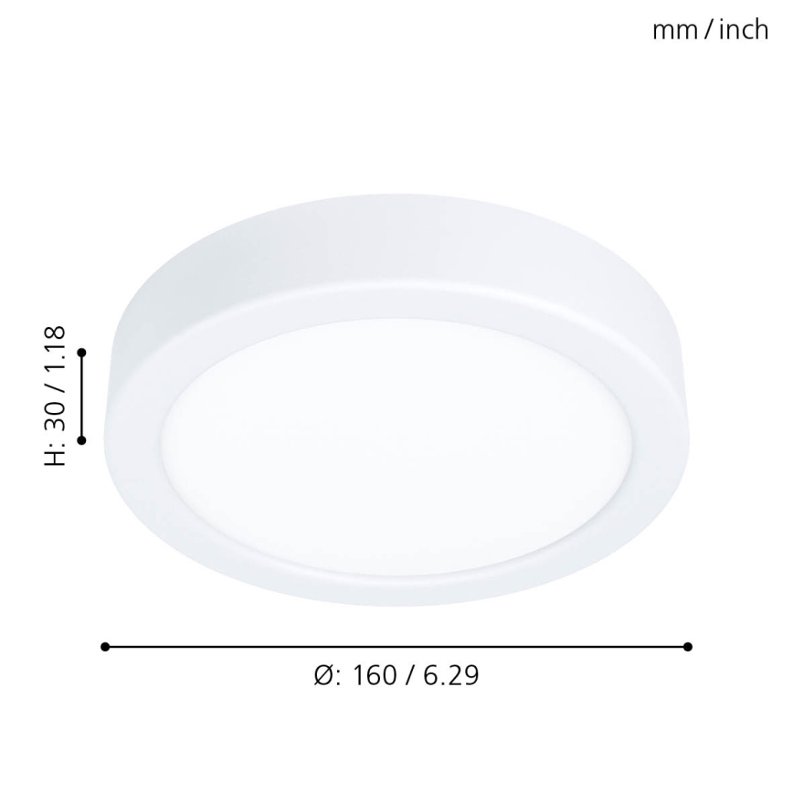 Eglo - LED-loftlampe LED/10,5W/230V Ø 16 cm