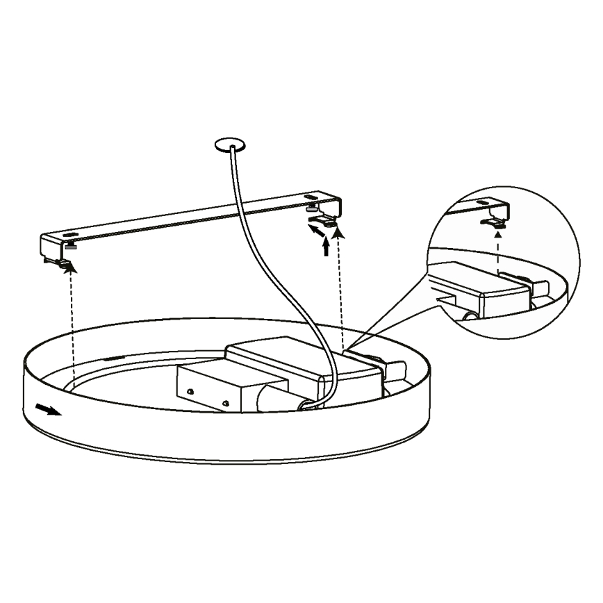 Eglo - LED loftlampe LED/16,5W/230V