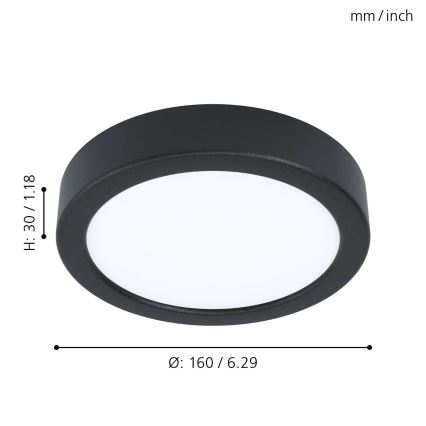 Eglo - LED loftsbelysning LED/10,5W/230V