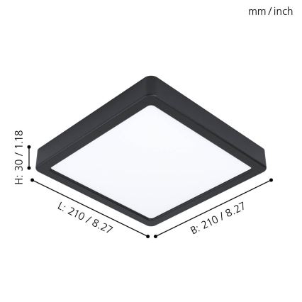 Eglo - LED loftsbelysning LED/16,5W/230V