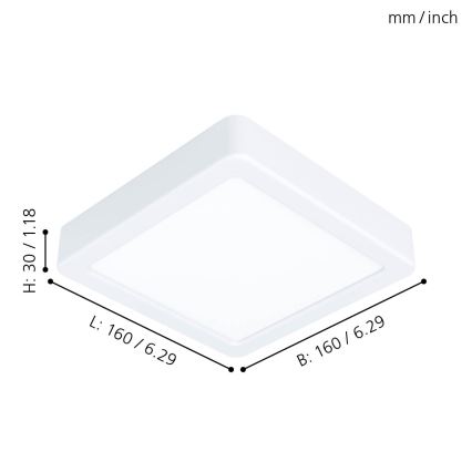 Eglo - LED loftsbelysning LED/10,5W/230V