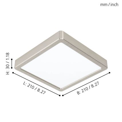 Eglo - LED loftlampe LED/16,5W/230V