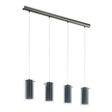 Eglo 99287 - Pendel på ledning PINTO TEKSTIL 4xE27/16W/230V