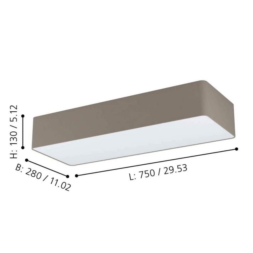 Eglo - Lofts lys 3xE27/28W/230V