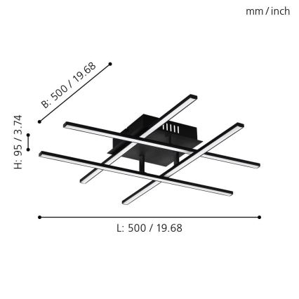 Eglo - LED loftsbelysning LED/5,2W/230V