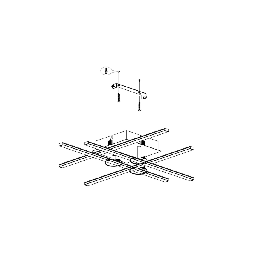 Eglo - LED loftsbelysning LED/5,2W/230V