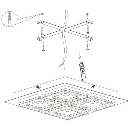 Eglo - LED loftsbelysning 4xLED/4W/230V