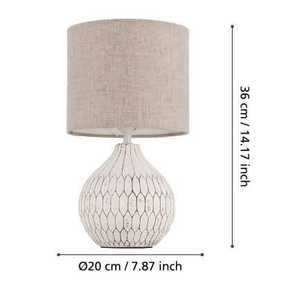 Eglo - Bordlampe 1xE27/40W/230V