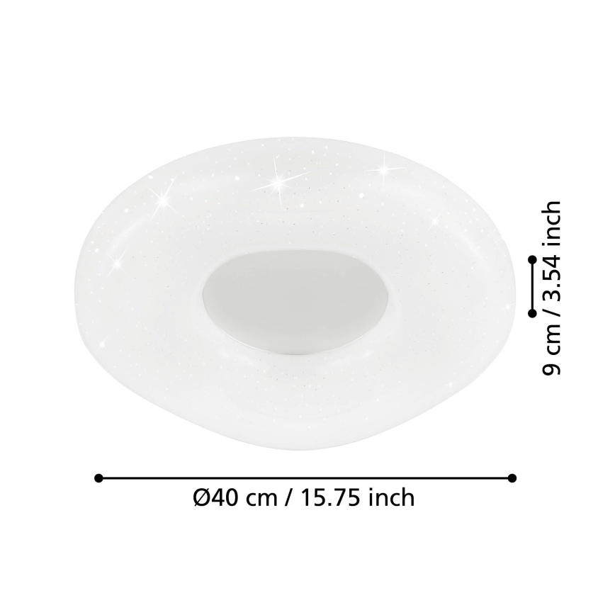 Eglo - LED loftlampe dæmpbar LED/18W/230V + fjernbetjening