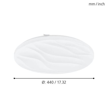 Eglo - LED loftsbelysning LED/22W/230V