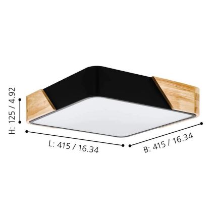 Eglo - Lofts lys 2xE27/28W/230V