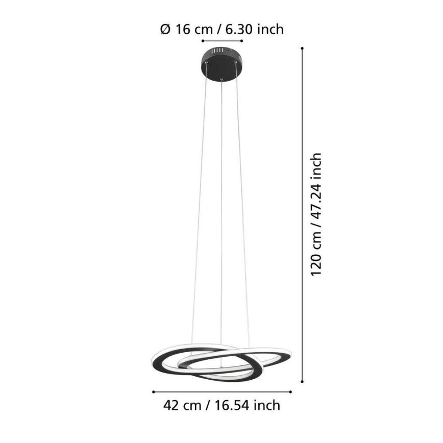 Eglo 99396 - ROLIMARE LED-pendel på kabel LED/35W/230V