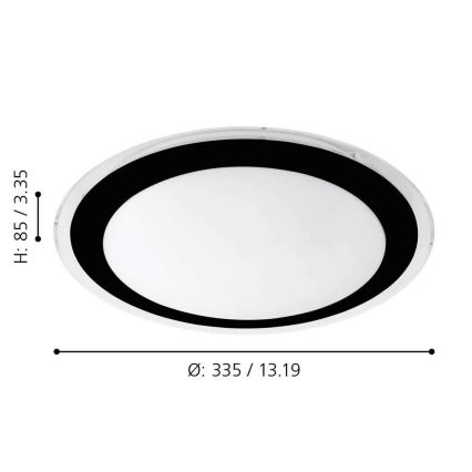 Eglo - LED loftsbelysning LED/18W/230V