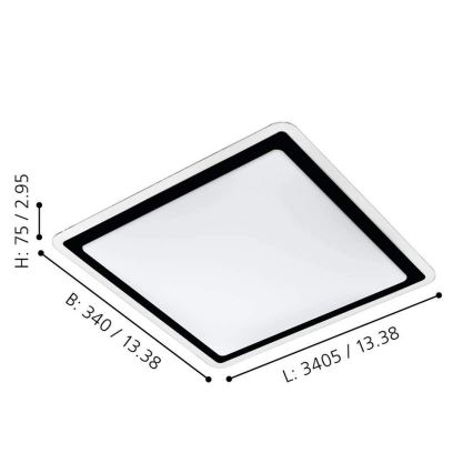 Eglo - LED loftsbelysning LED/24W/230V