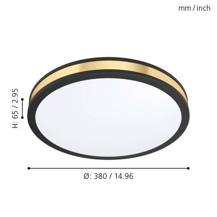 Eglo - LED loftlampe LED/24W/230V