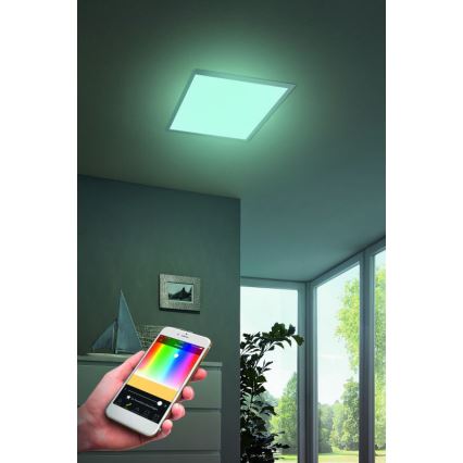 Eglo - LED loftlampe dæmpbar RGB-farver SALOBRENA-C LED/16W/230V + fjernbetjening