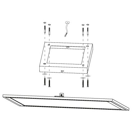 Eglo - LED RGBW Dæmpbar loftlampe SALOBRENA-C LED/20W/230V + fjernbetjening