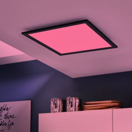 Eglo - LED loftlampe dæmpbar RGB-farver SALOBRENA-C LED/30,5W/230V + fjernbetjening
