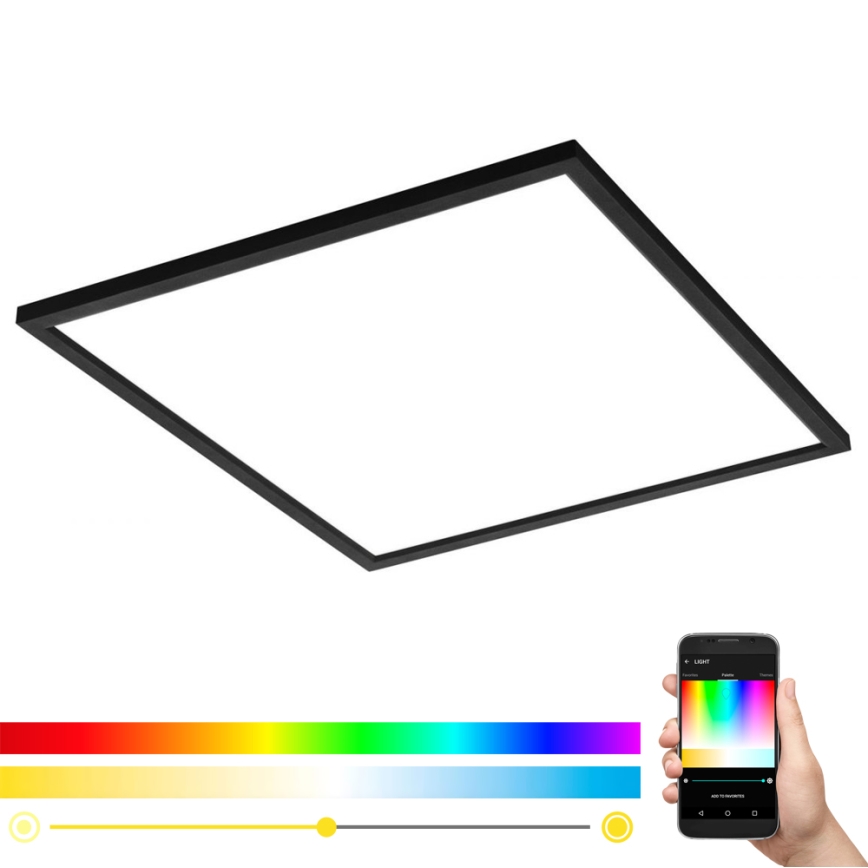 Eglo - LED loftlampe dæmpbar RGB-farver SALOBRENA-C LED/30,5W/230V + fjernbetjening
