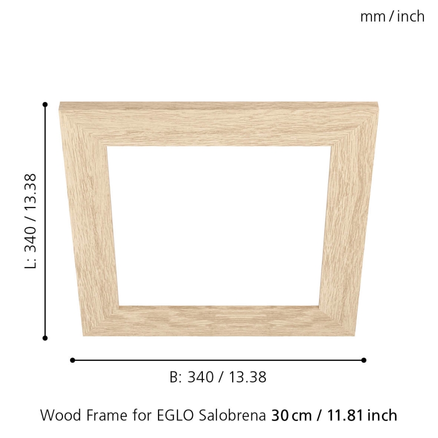 Eglo 99421 - Ramme til loftlampe SALOBRENA 300x300 mm