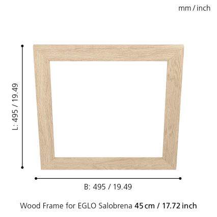 Eglo 99422 - Ramme til loftlampe SALOBRENA 450x450 mm