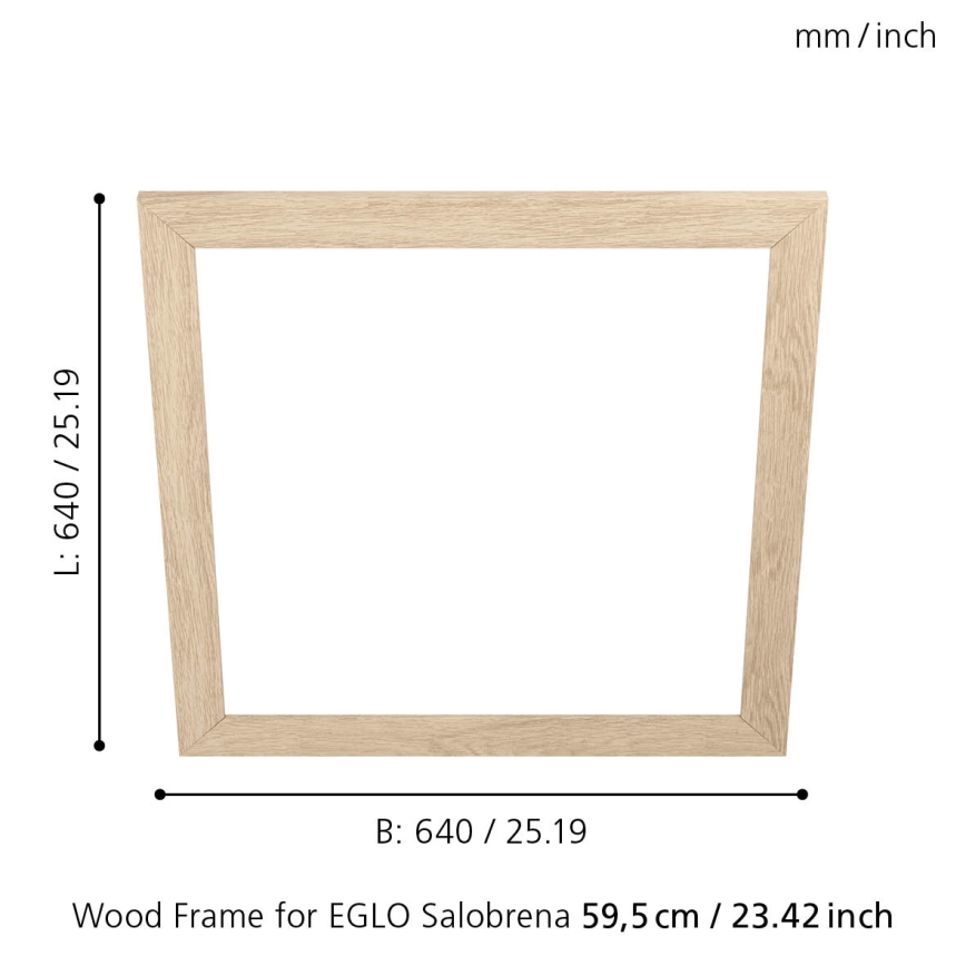 Eglo - Ramme til lampe SALOBRENA 595x595 mm