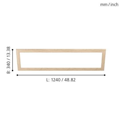 Eglo - Ramme til lampe SALOBRENA 300x1200 mm