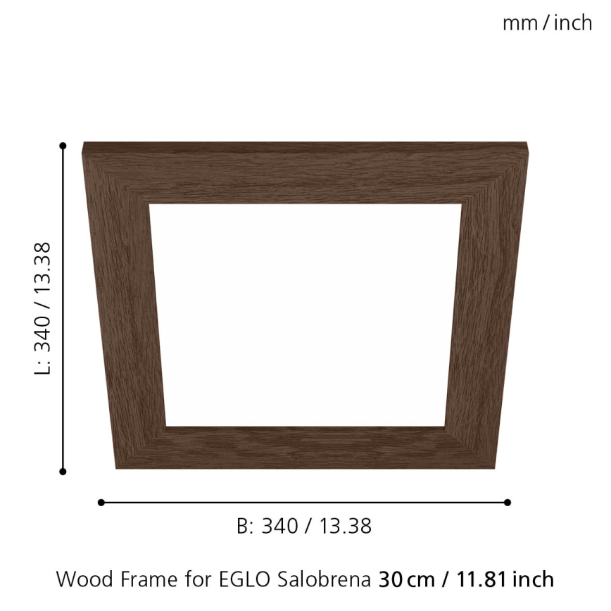 Eglo 99425 - Ramme til loftlampe SALOBRENA 300x300 mm