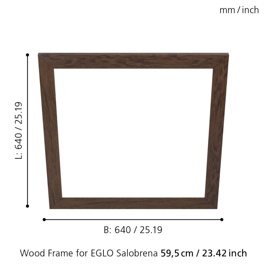 Eglo - Ramme til lampe SALOBRENA 595x595 mm