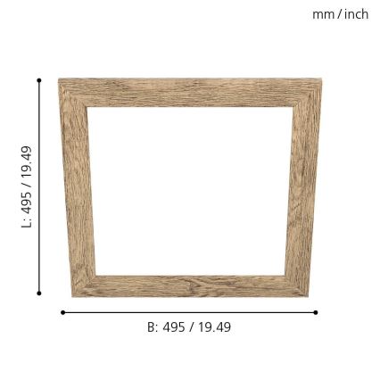 Eglo - Ramme til lampe SALOBRENA 450x450 mm