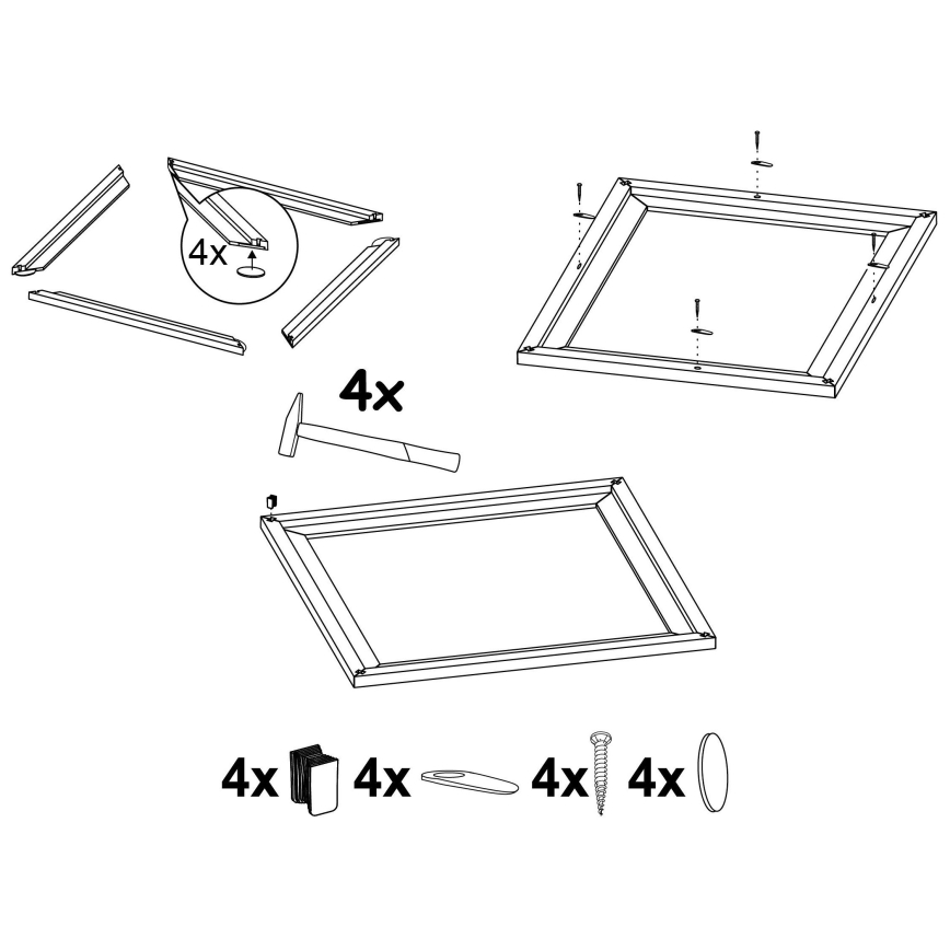 Eglo - Ramme til lampe SALOBRENA 450x450 mm