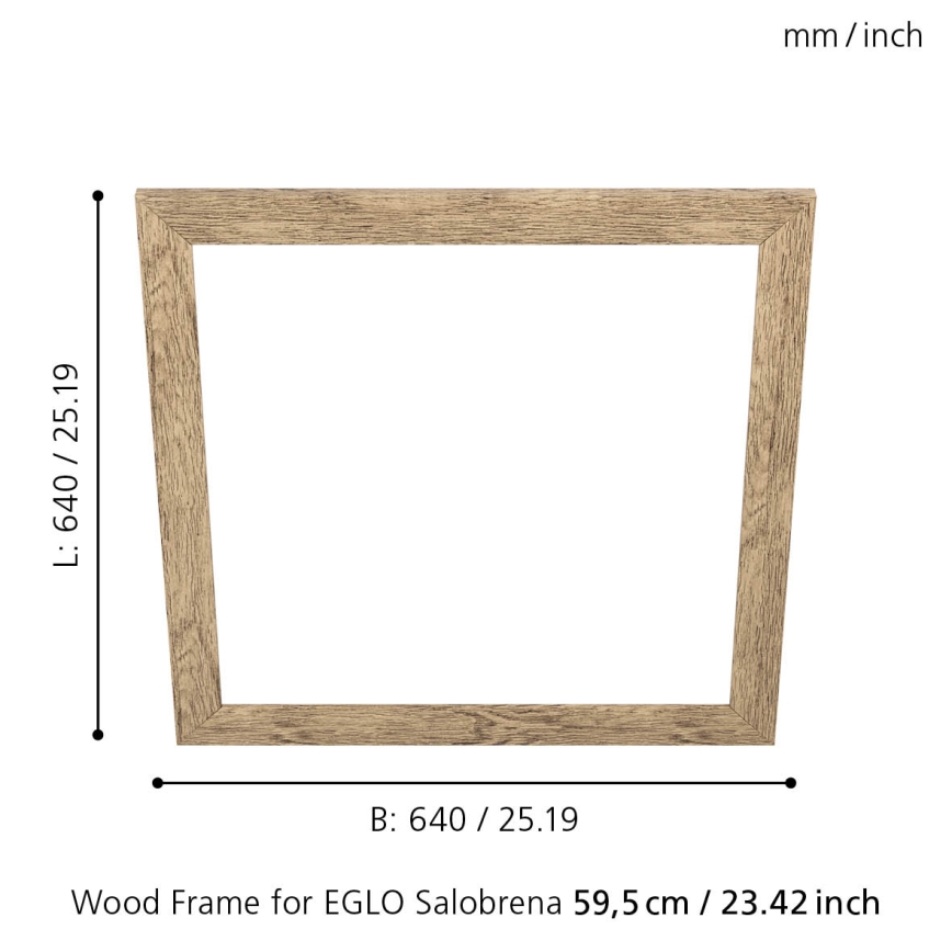 Eglo - Ramme til lampe SALOBRENA 595x595 mm