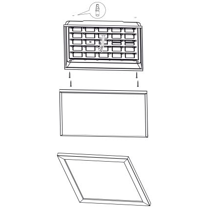 Eglo - LED loftlampe LED/32W/230V 645x645 mm