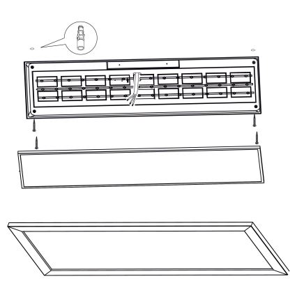 Eglo - LED loftlampe LED/32W/230V 345x1245 mm