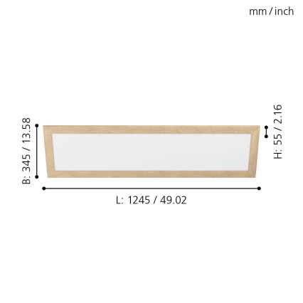 Eglo - LED loftlampe LED/32W/230V 345x1245 mm